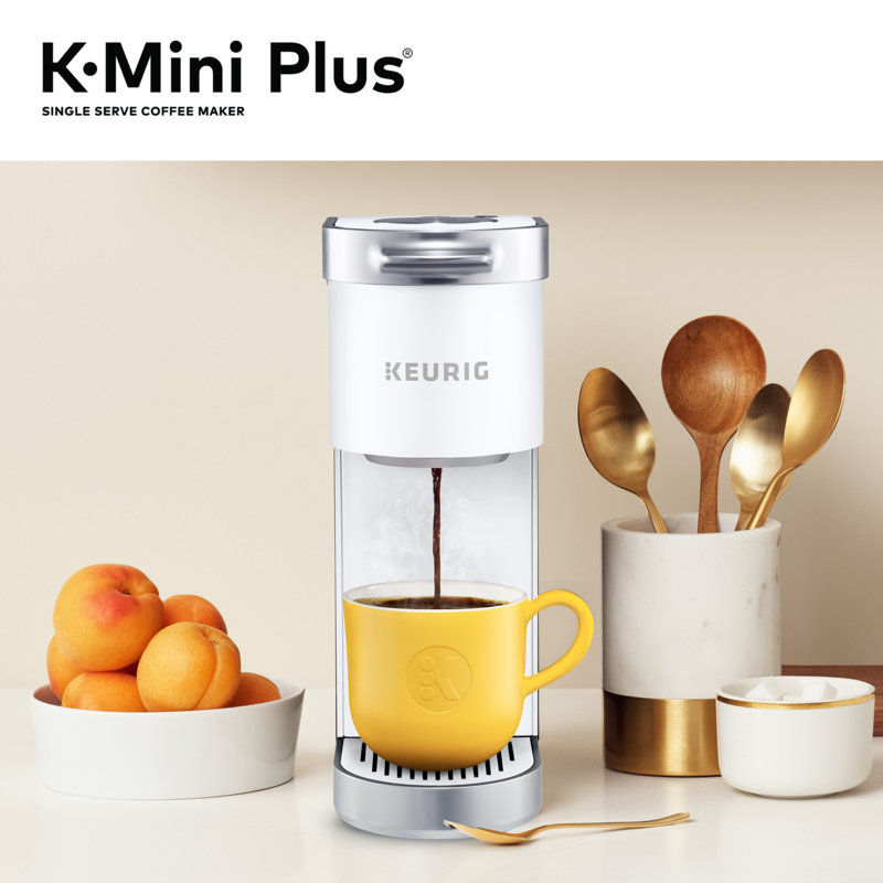 Keurig K-Mini Plus Single Serve K-Cup Pod Coffee Maker, Matte White